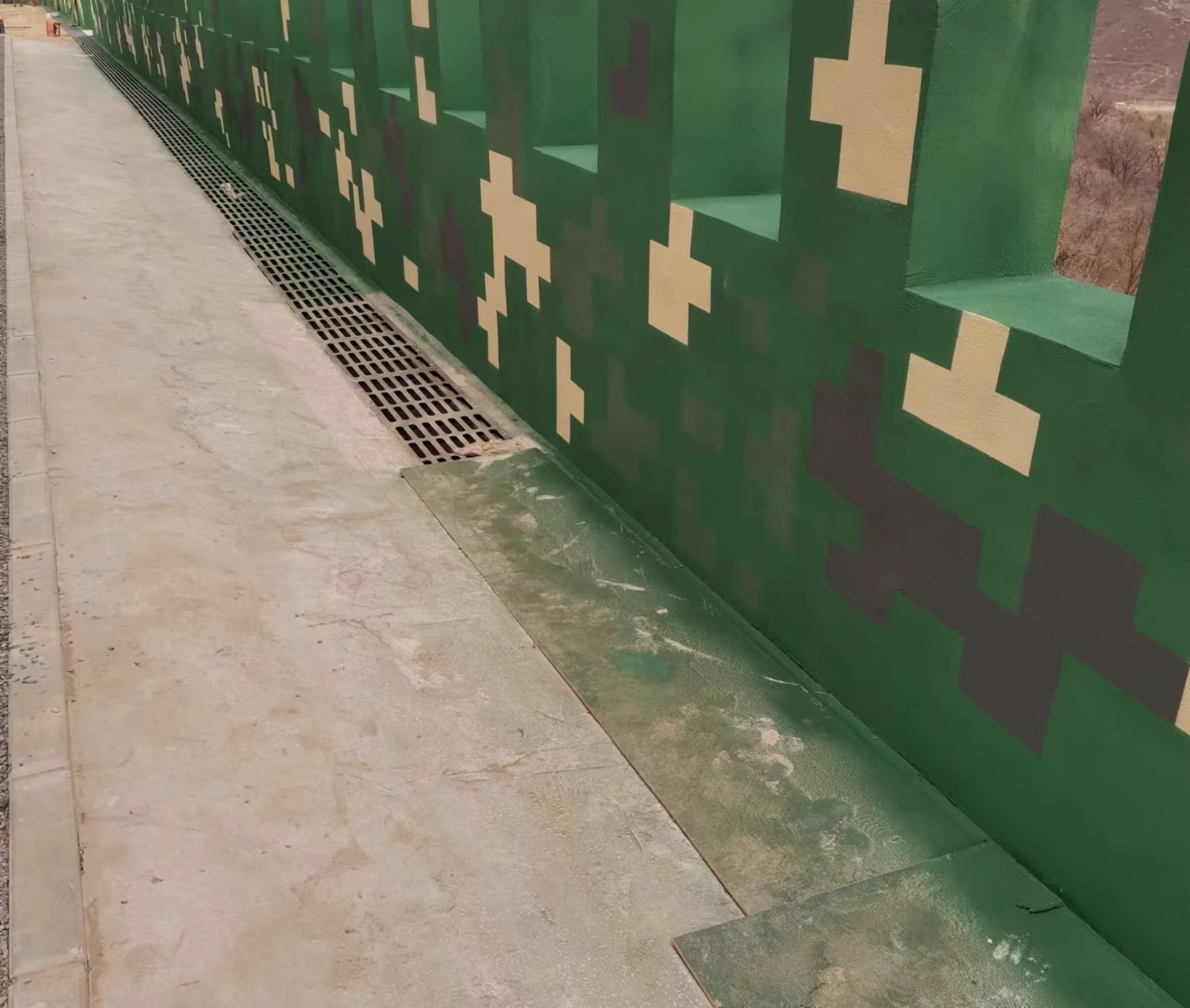 金山围墙迷彩喷涂,数迷彩漆